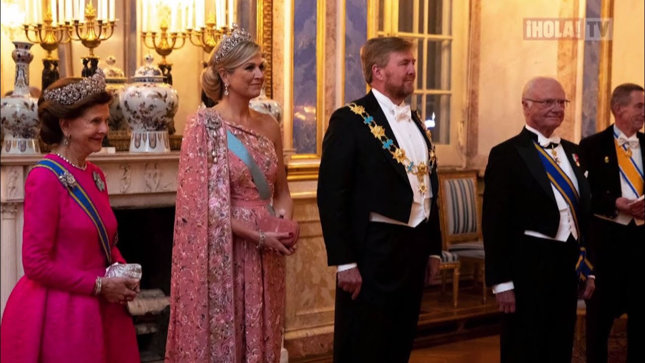 Así fue la cena de gala en Estocolmo con la familia real sueca y los reyes  de Holanda | ¡HOLA! TV